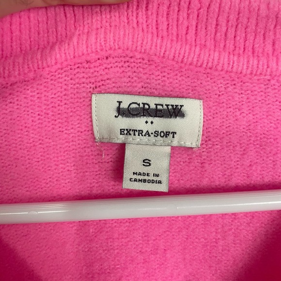 J Crew Extra Soft Polo V Neck Wool Blend Long Sleeve Sweater US Women's S - Picture 5 of 6